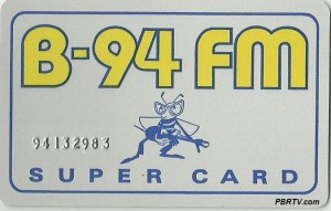 The B-94 "Super Card" which replaced the WJOI Gold Card. (Click for larger photo.)