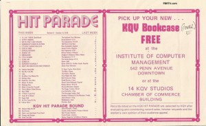 KQV Hit Parade with Bookcover offer