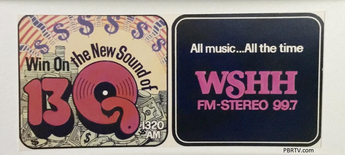 WKTQ–AM (1320) "13Q" and WSHH-FM combo billboard in 1973 or '74